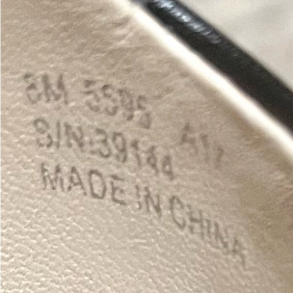 NIB Tory Burch Gigi gold T buckle Reva ballet flat leather shoes with - Picture 8 of 16